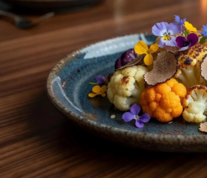 Elevated vegetarian main course plated at GAREXCON Korlátolt Felelősségű Társaság